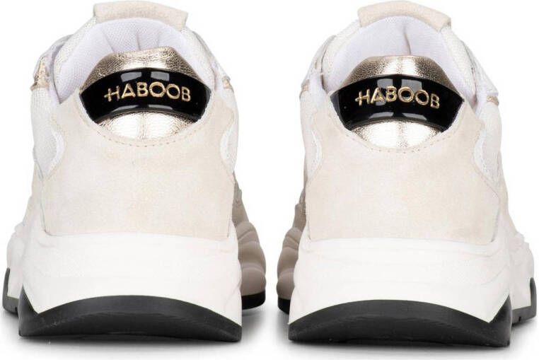 Haboob Lexi suède sneakers wit
