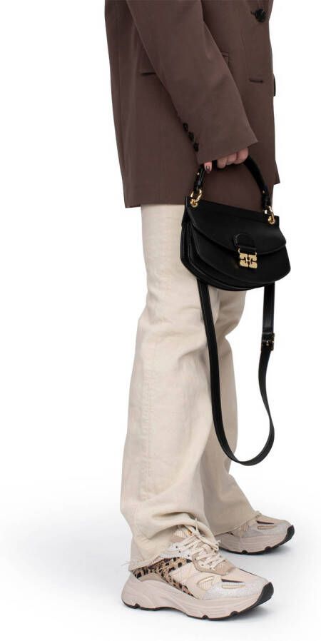 Haboob Olivia leren chunky sneakers ecru