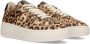 Haboob suède sneakers met panterprint bruin - Thumbnail 4
