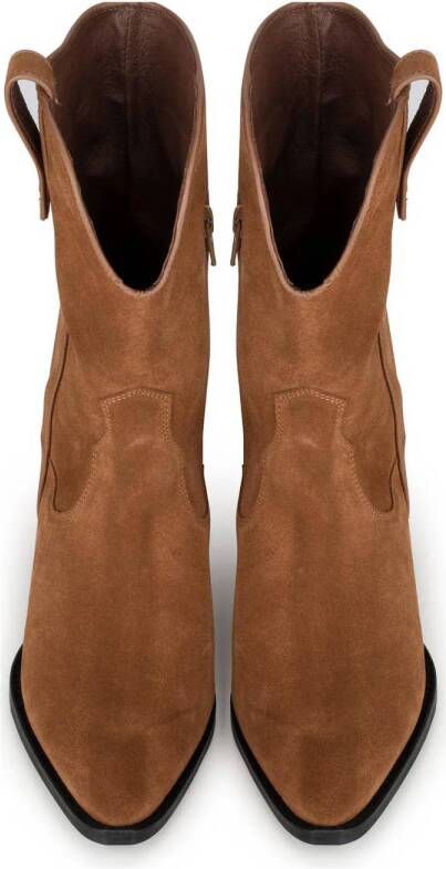 Haboob Tahiti suède cowboylaarzen cognac