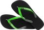 Havaianas Brasil teenslippers groen zwart Jongens Rubber 27 28 - Thumbnail 4