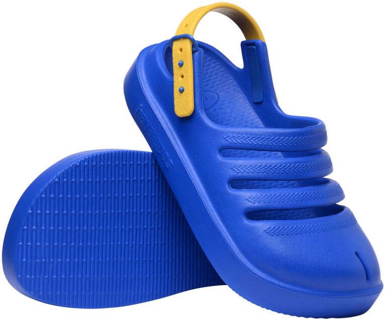 Havaianas clogs blauw geel