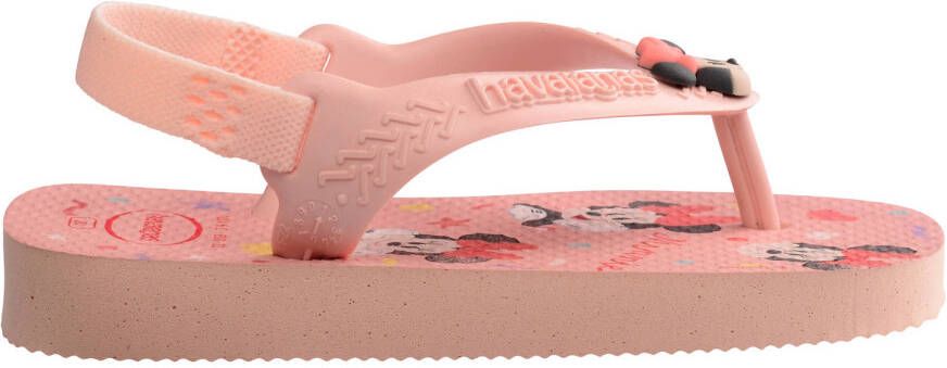 Havaianas Disney classics teenslippers met hielbandje roze