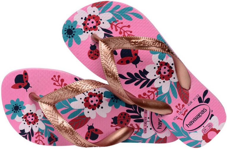 Havaianas Kids Flores teenslippers roze