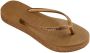 Havaianas Slim Flatform Sparkle Dames Slippers Brons - Thumbnail 4