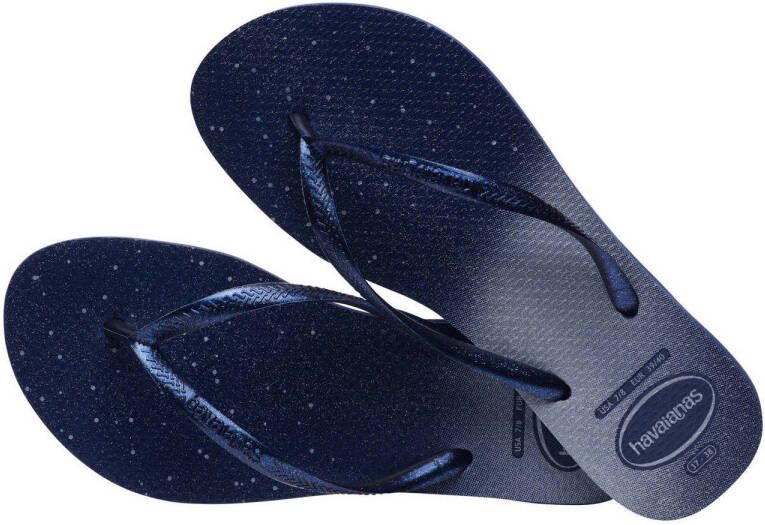 Havaianas Slim Gloss teenslippers donkerblauw