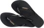 HAVAIANAS Teenslippers Dames Slim Logo Metallic Maat: 35 36 Materiaal: Rubber Kleur: Zwart - Thumbnail 12