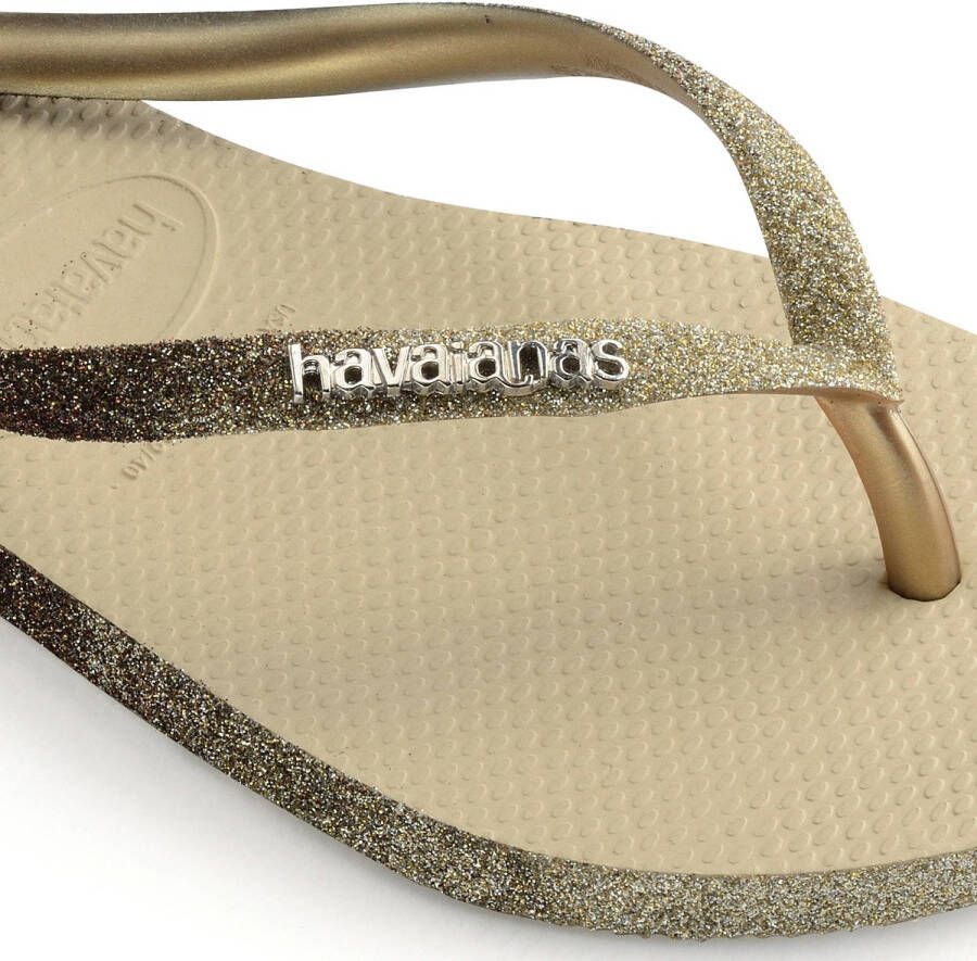 Havaianas Slim Sparkle II teenslippers met glitters zand