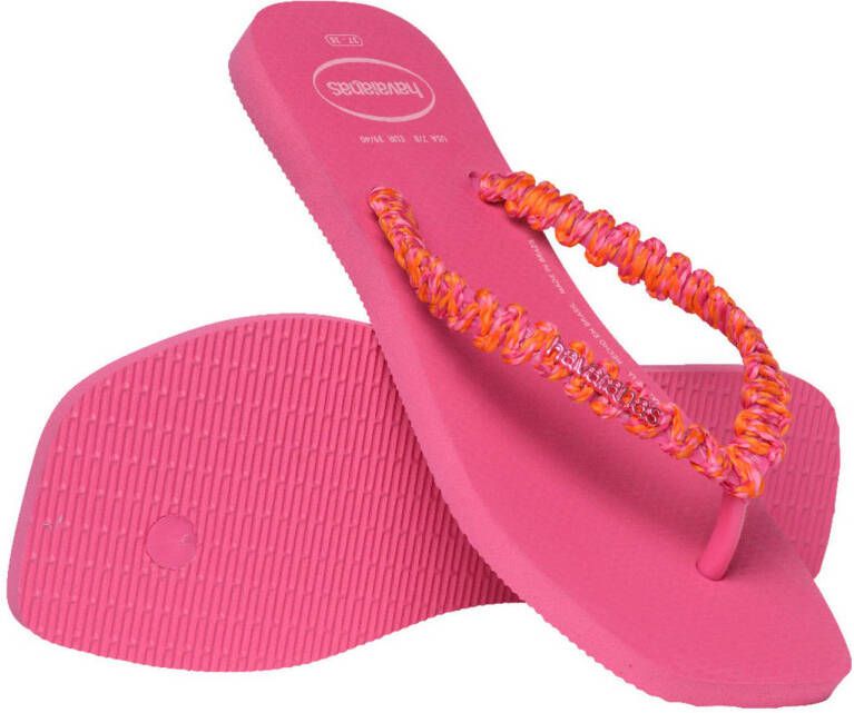 Havaianas Slim Square Boho teenslippers roze