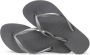 Havaianas Slim logo metallic steel gray Dames Kleur Grijs) - Thumbnail 9