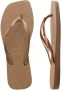 Havaianas Square Logo Metallic teenslippers roségoud - Thumbnail 6