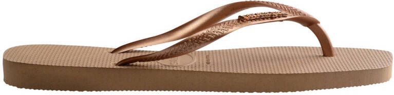 Havaianas Square Logo Metallic teenslippers roségoud