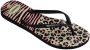 Havaianas teenslippers met panterprint zwart roze - Thumbnail 3