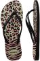 Havaianas teenslippers met panterprint zwart roze - Thumbnail 3