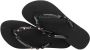 Havaianas Slim Luxury Swarovski-krista Zwart Rubber Teenslippers Dames - Thumbnail 2