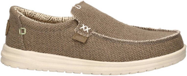Hey Dude Mikka Braided mocassins kaki