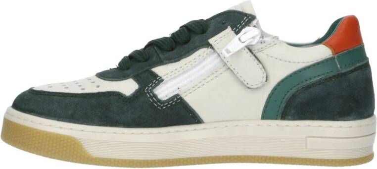 Hip leren sneakers groen