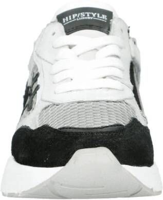 Hip chunky suède sneakers zwart wit