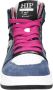 Hip leren sneakers roze blauw - Thumbnail 2