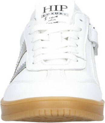 Hip leren sneakers wit