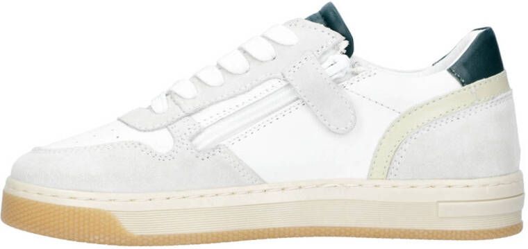 Hip leren sneakers wit
