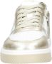 Hip leren sneakers wit goud - Thumbnail 2