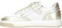 Hip leren sneakers wit goud - Thumbnail 3