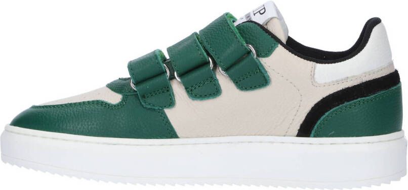 Hip sneakers groen beige