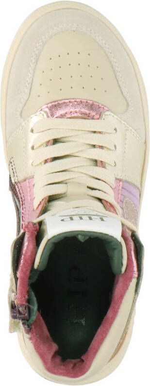 Hip sneakers paars multi Grijs Meisjes Leer 33 | Sneaker van