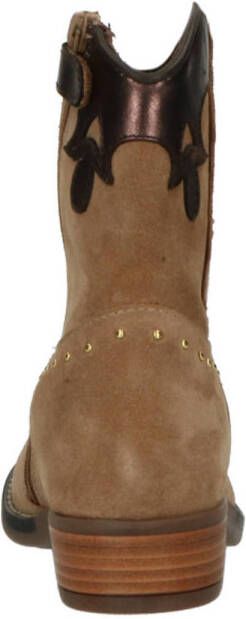 Hip suède cowboylaarzen beige