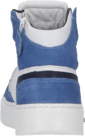 Hip H1665 suède sneakers blauw wit