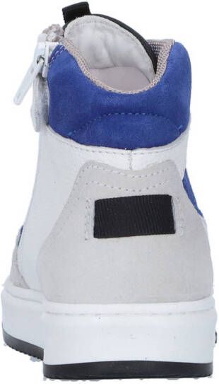 Hip suède sneakers wit blauw