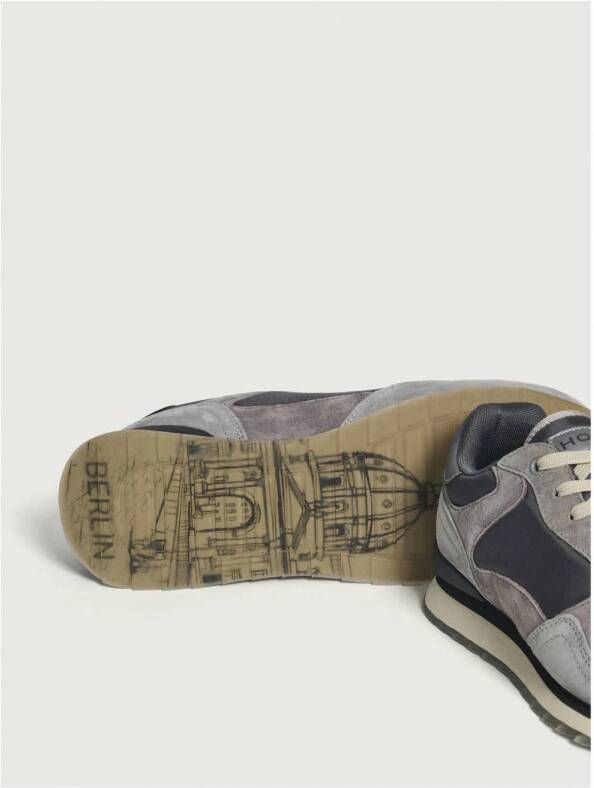 HOFF City suède` sneakers blauw ;grijs