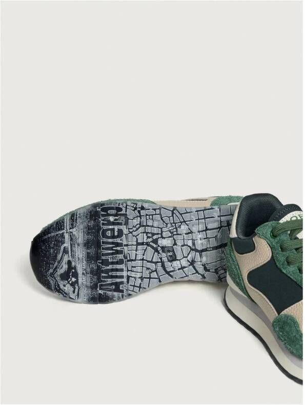 HOFF City suède sneakers groen beige
