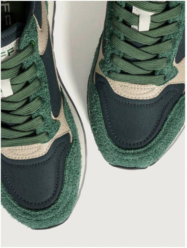 HOFF City suède sneakers groen beige