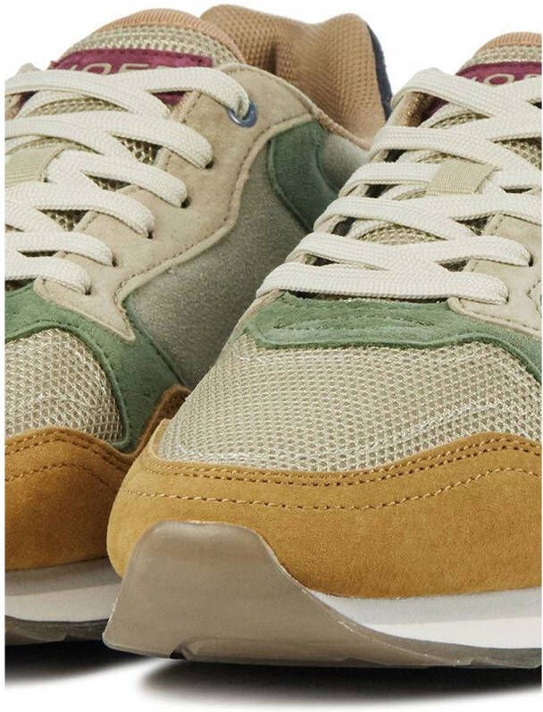 Hoff Sneakers Heren Lage sneakers Herenschoenen Canvas Viena Beige combi