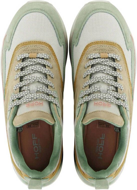 HOFF Grifftih suède sneakers lichtgroen beige
