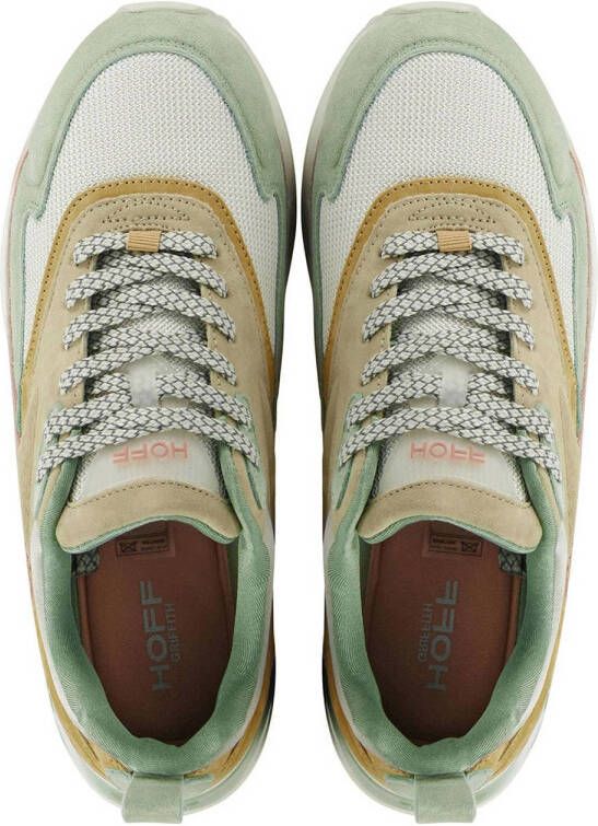 HOFF Grifftih suède sneakers lichtgroen beige