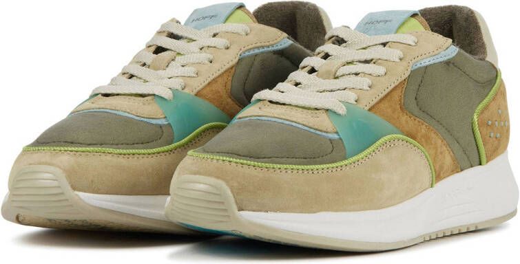 HOFF suede sneakers beige multi