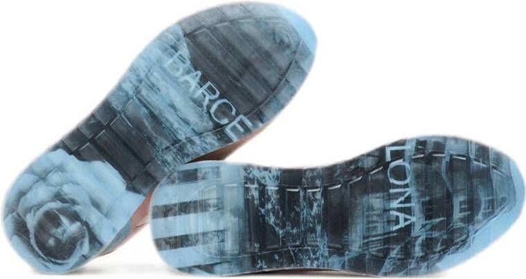 HOFF suède sneakers lichtroze ecru