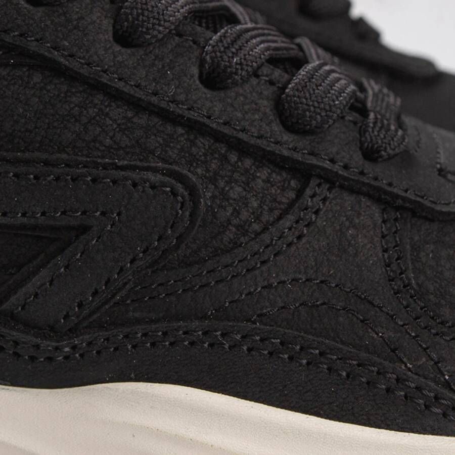 HUB Gilde- W N42 leren sneakers zwart wit
