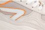 HUB Glide chunky suède sneakers beige oranje - Thumbnail 4