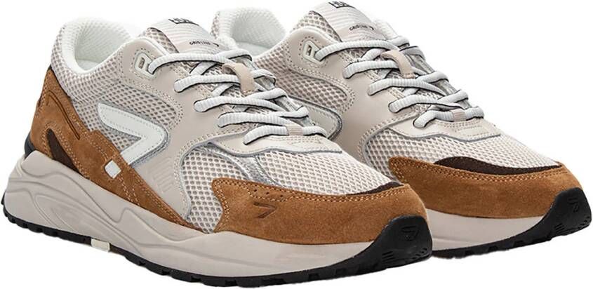 HUB Grid M37 suède sneakers beige cognac