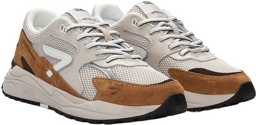 HUB Grid M37 suède sneakers beige cognac