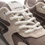Hub Dames Lage sneakers Chunky zool Grid S48 Beige Suède - Thumbnail 3