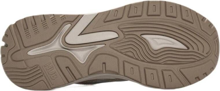HUB Grid-W L23 chunky suède sneakers beige