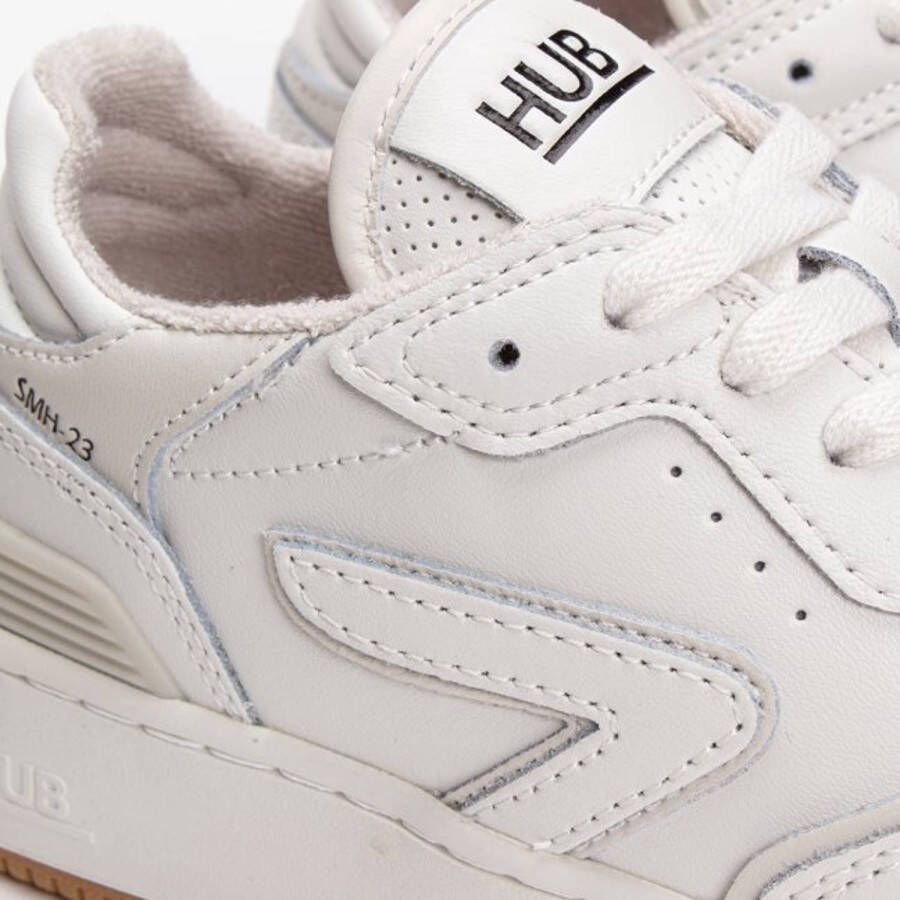 HUB Smash leren sneakers wit