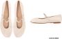 Inuovo leren ballerina's ecru - Thumbnail 2