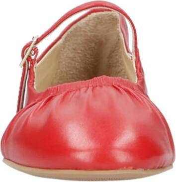 Inuovo leren ballerina's rood