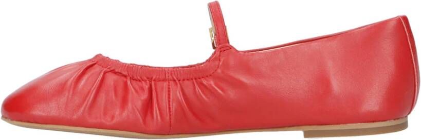 Inuovo leren ballerina's rood